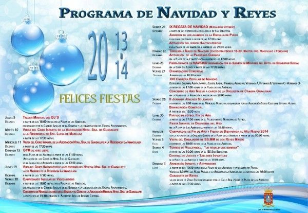 La capital gomera acogerá mas de una veintena de actos en las próximas navidades Programa de Navidad 2013 de San Sebastian de La Gomera