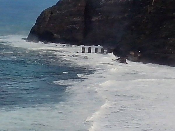 Marejada en las costas de Hermigua