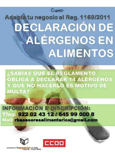 CCOO organiza una jornada sobre alergias alimentarias en La Gomera
