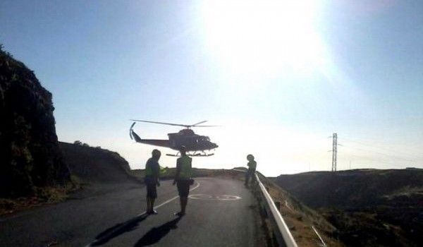 El motorista accidentado el viernes en Apartaderos, La Gomera, fallecio el domingo por la mañana