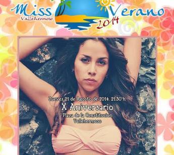 Hoy jueves se celebra en Vallehermoso la elección de ‘Miss Verano, La Gomera 2014’
