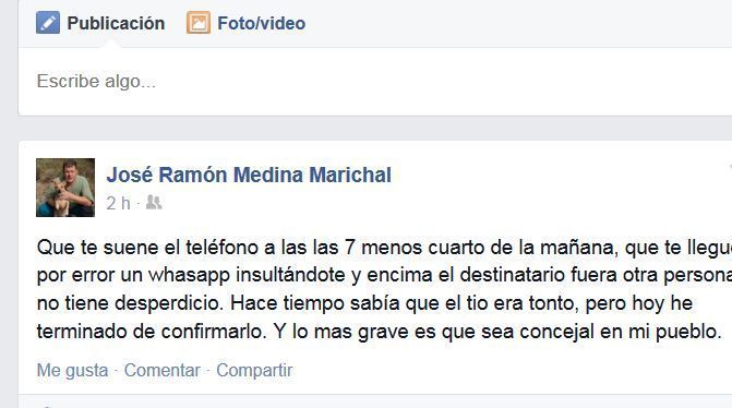 pepe medina recibe un wasapp