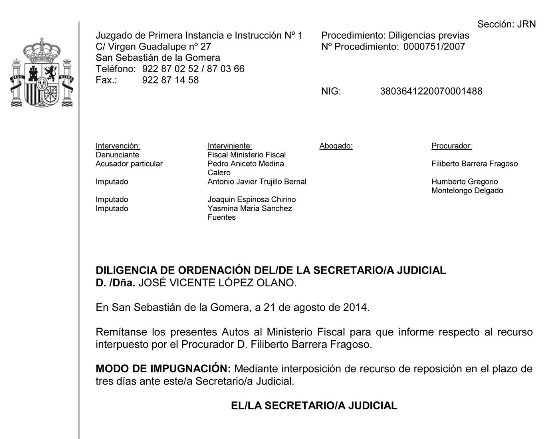 trujilllo sigue imputado