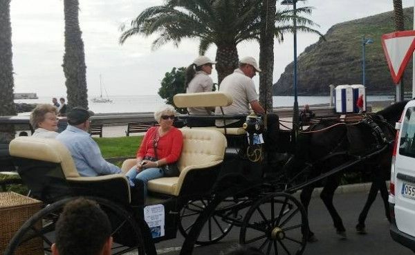 Carro tirado por caballos en San Sebastian de La Gomera