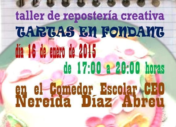 El ayuntamiento de Valle Gran Rey organiza un Taller de repostería creativa