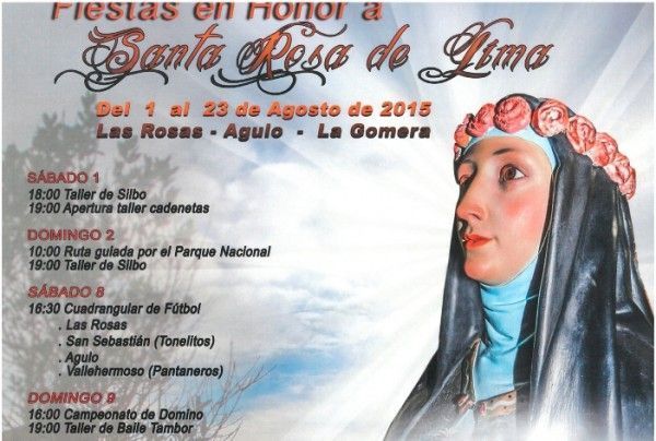Arrancan las fiestas en honor a Santa Rosa de Lima, en Las Rosas, Agulo