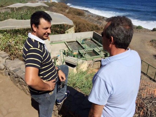 Hermigua arregla la depuradora que dejo abandonada la anterior corporación de Clemente