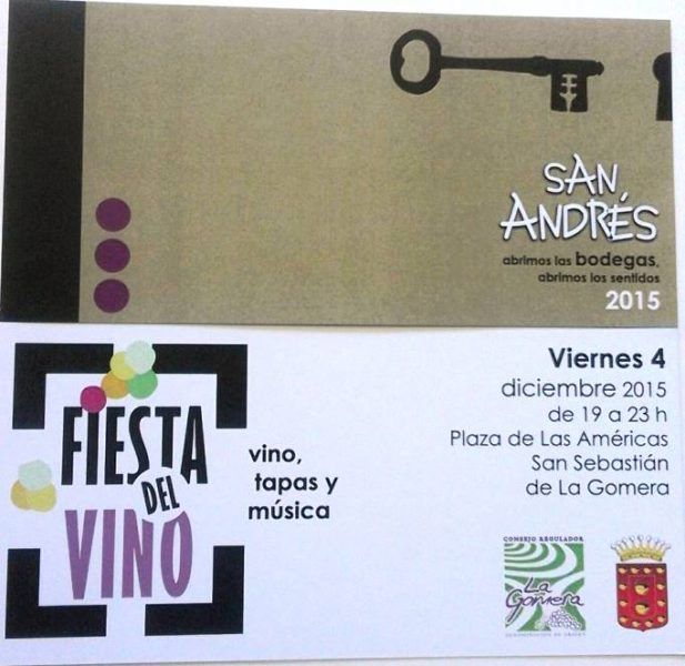 La ‘Fiesta de los Vinos’ sera este viernes en la Plaza de Las Américas en San Sebastián de La Gomera