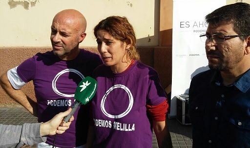 Disparan a la comitiva de Podemos en Melilla durante un acto electoral