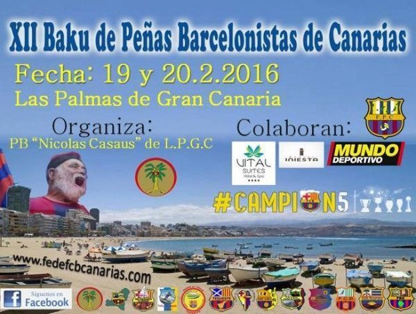 Peñas de la Gomera participaran en el XII Baku de Peñas Barcelonistas de Canarias