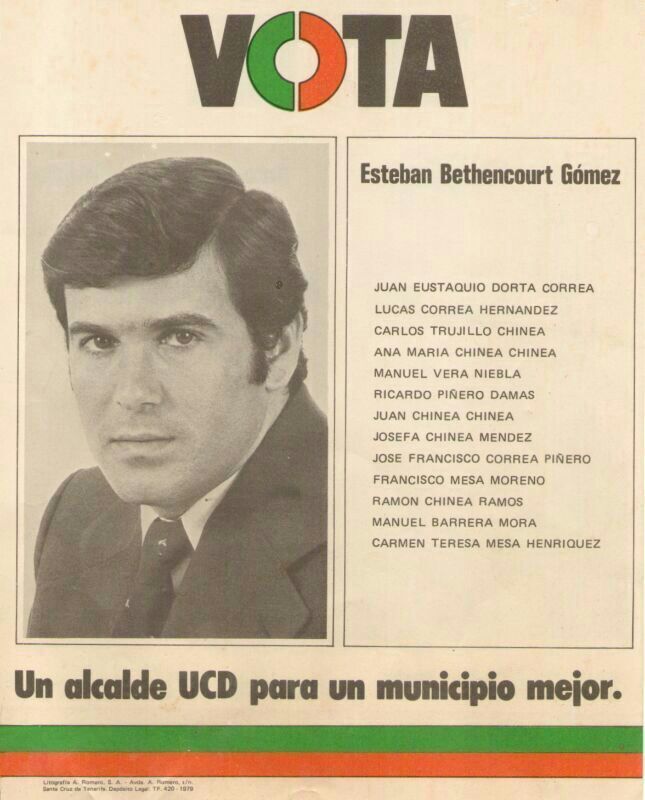 Esteban Bethencourt cuando era menbros de UCD