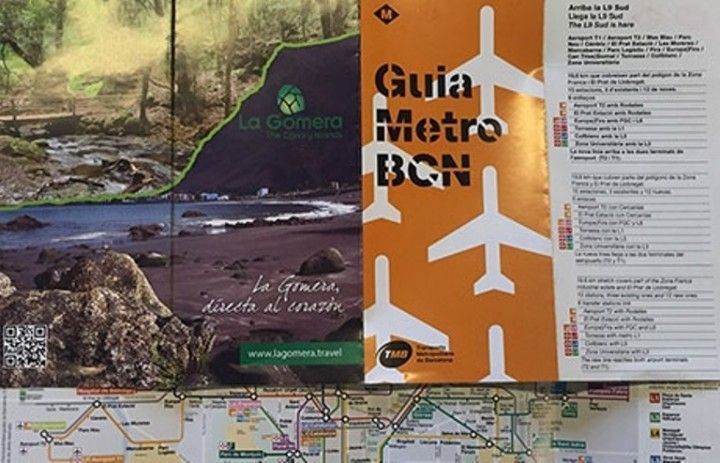 Turismo de La Gomera hace publicidad en los metros de Madrid y Barcelona