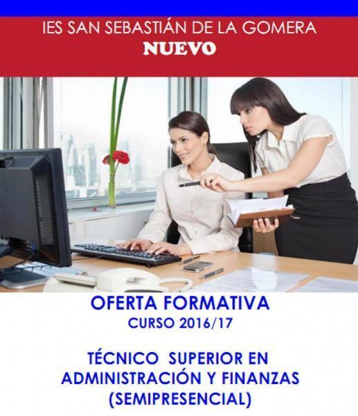 El IES de La Gomera oferta un ciclo superior de administración y finanzas semipresencial