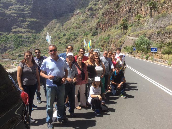 Coalición Canaria se fue ayer de caravana por parte de la isla de La Gomera
