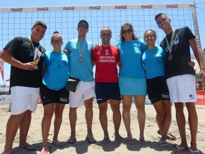 la Gomera obtiene una medalla de bronce en el Campeonato de voley playa