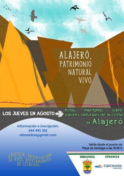 Rutas marítimas para disfrutar los valores naturales de la costa de Alajeró