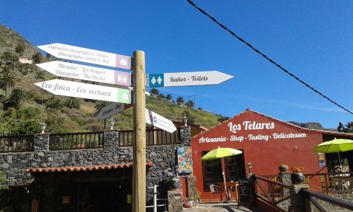 Los niños gomeros visitan el Molino de Gofio Los Telares