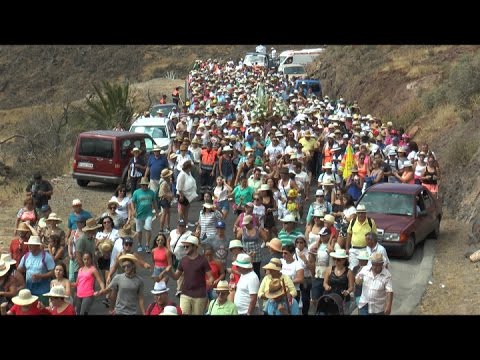 Hoy se celebro la tradicional Bajada de la Virgen del Paso en Alajero, La Gomera