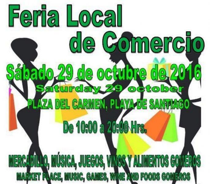 El 29 de octubre se celebra en Playa de Santiago la Feria Local de Comercio con un Showcooking y un Baile de Recaudación