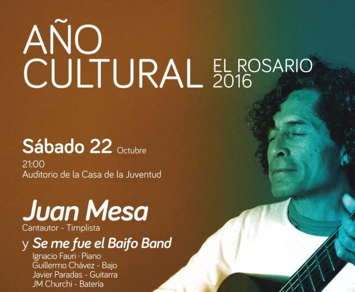 El músico de La Gomera, Juan Mesa, actúa mañana dentro del Año Cultural El Rosario 2016