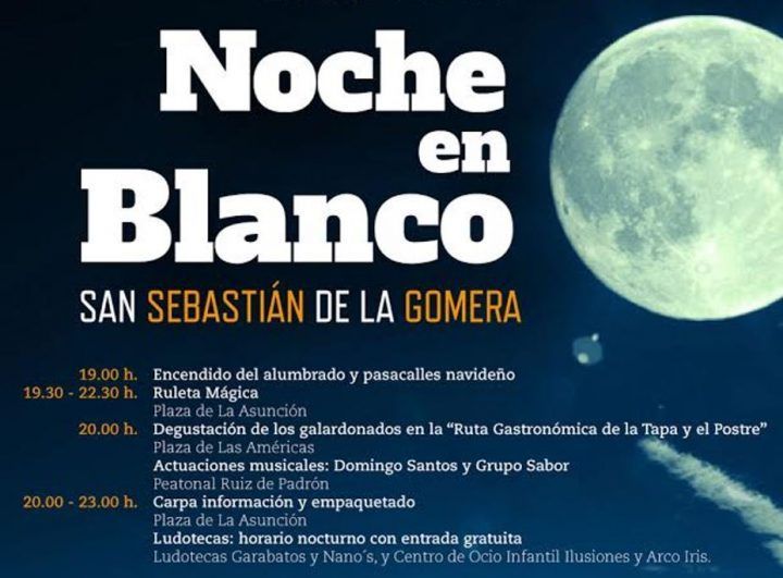 Setenta establecimientos participarán en la noche en blanco de San Sebastián de La Gomera