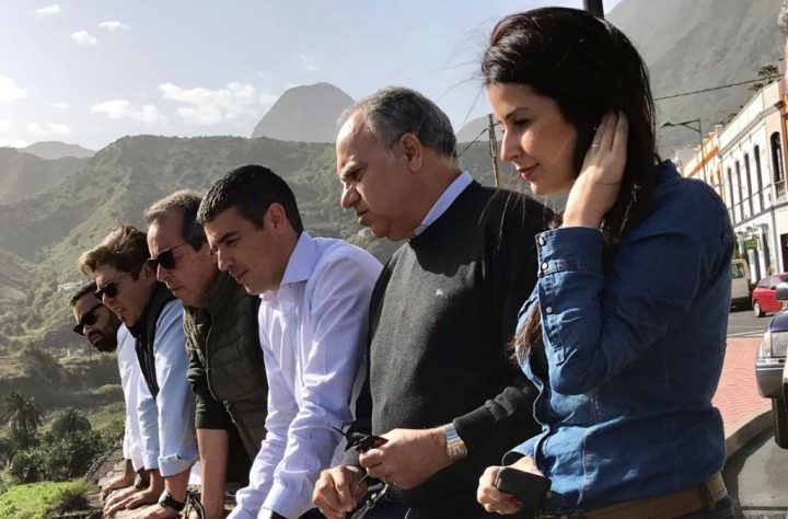 Curbelo visito el domingo las zonas afectadas por el viento, pero parece que el Cabildo no «pondrá un duro en ayudas»