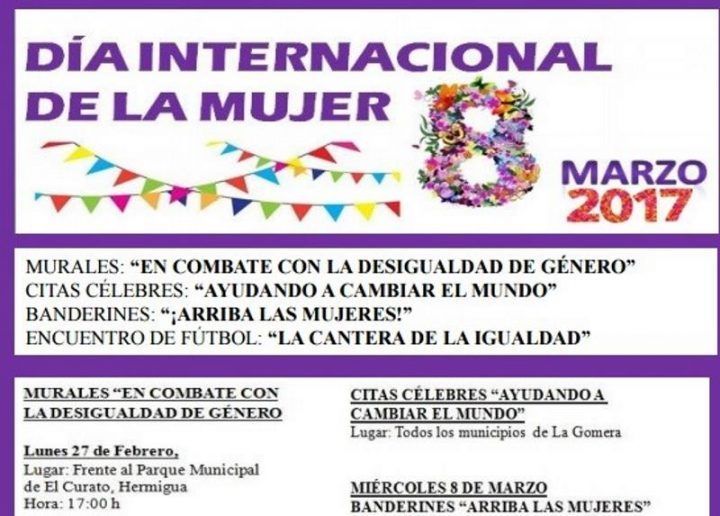 Comienzan en la Gomera las actividades del Día Internacional de la Mujer