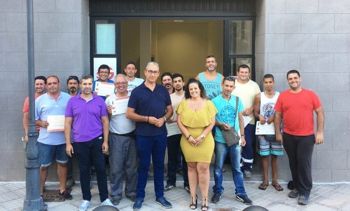 Se clausura el curso para el manejo de motosierra y desbrozadora organizado por ASG en Valle Gran Rey