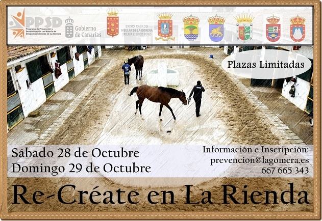 El programa de actividades “Re-créate en La Rienda” llega este fin de semana a La Gomera