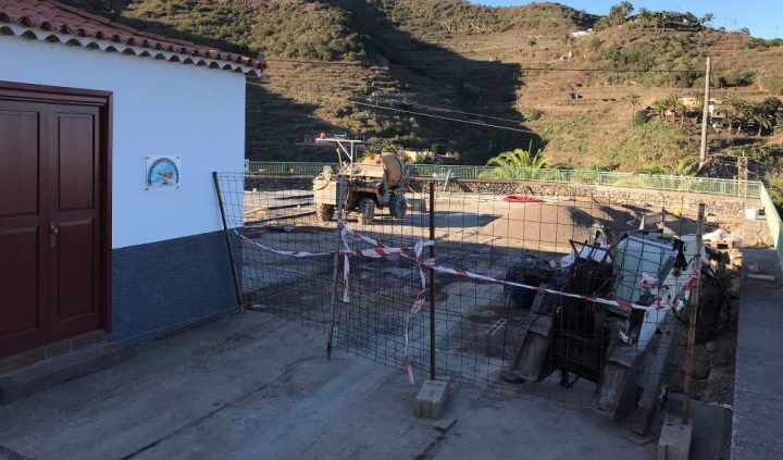 El Ayuntamiento de Agulo avanza en la renovación de la Plaza de Las Rosas
