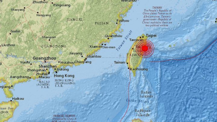 Un sismo de 6,4 se produce en Taiwán