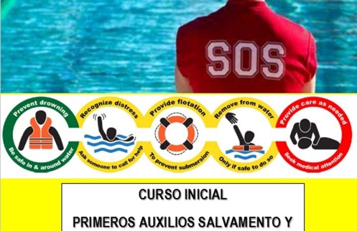 Curso inicial de primeros auxilios, salvamento y socorrismo acuático en Playa de Santiago