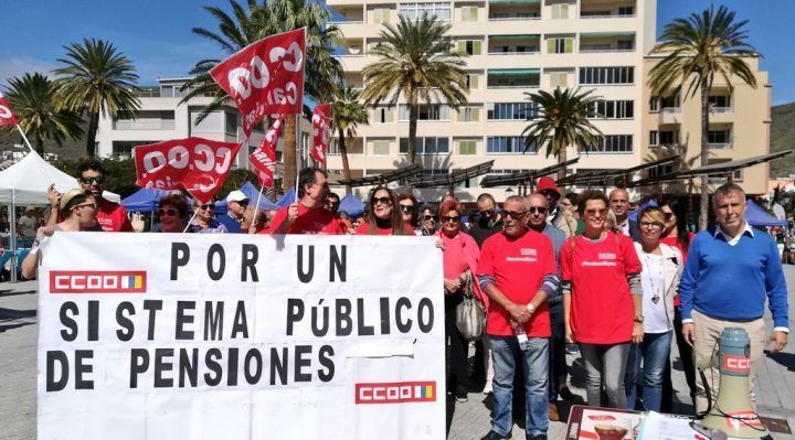 La Gomera se manifiesto a favor de nuestros pensionistas y contra el gobierno