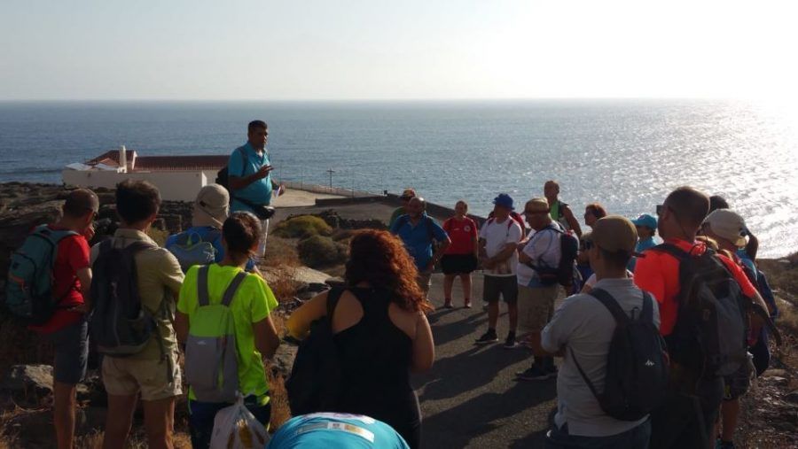 Gran acogida de la primera ruta interpretativa a Puntallana