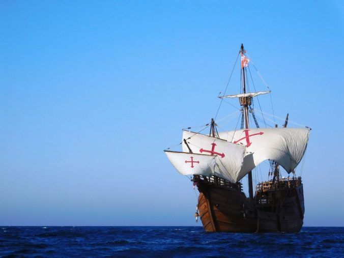 La Nao Santa María visita La Gomera