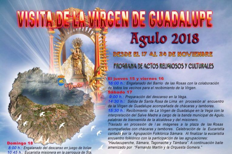 Agulo se prepara para la visita de la Virgen de Guadalupe