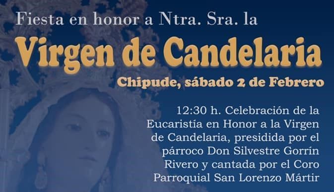 Chipude celebra este sábado las fiestas en honor a la Virgen de Candelaria