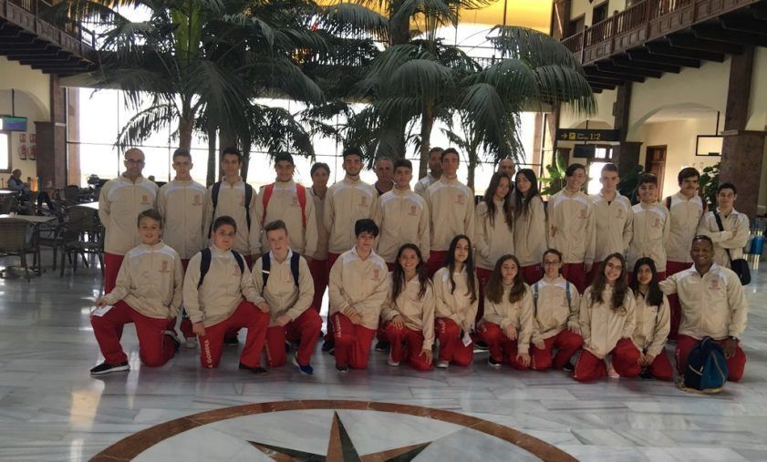 Una treintena de jóvenes deportistas gomeros participan en los campeonatos de Canarias