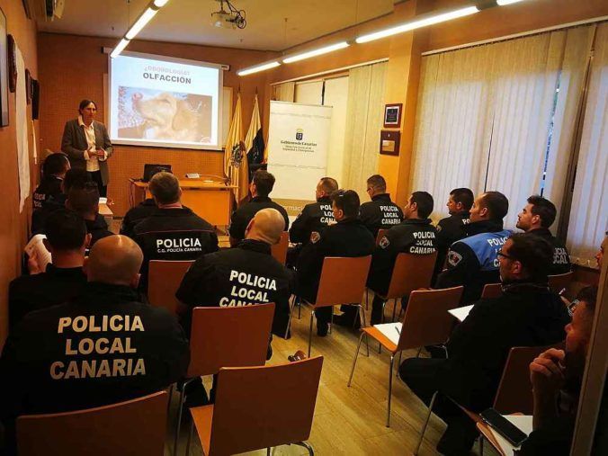 Política Territorial forma a guías caninos para operar en delitos medioambientales y de estupefacientes