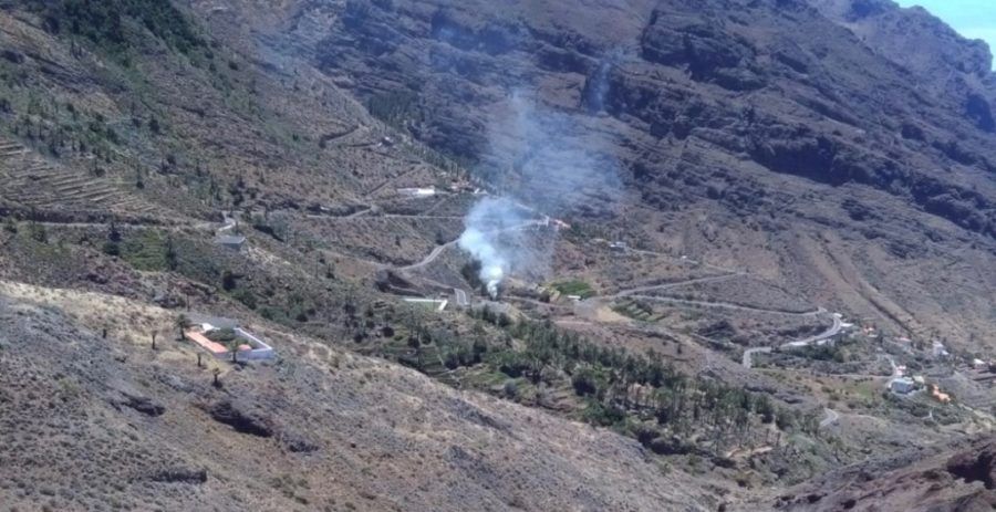Controlado un conato de incendio declarado en Taguluche, Valle Gran Rey