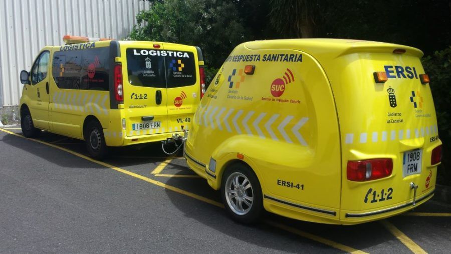 El SUC refuerza los equipamientos de las islas no capitalinas con remolques de catástrofes para la atención de emergencias
