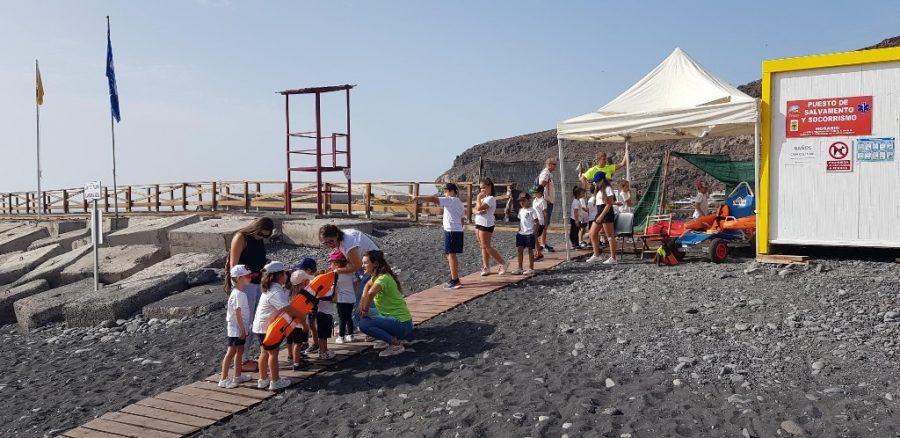 Alajero, realizó el pasado lunes, el taller de Ecoagua de Bandera Azul en Playa de Santiago