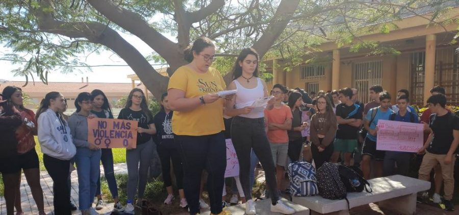 Los estudiantes gomeros se emplican en la lucha contra la violencia machista