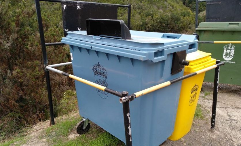 Agulo incrementa el número de contenedores para el reciclaje de residuos sólidos urbanos