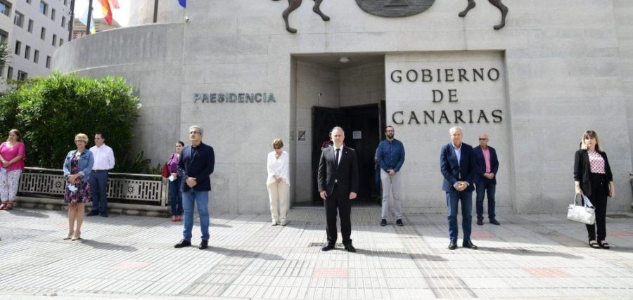 El Gobierno de Canarias guarda un minuto de silencio en memoria de las personas fallecidas como consecuencia de la Covid-19