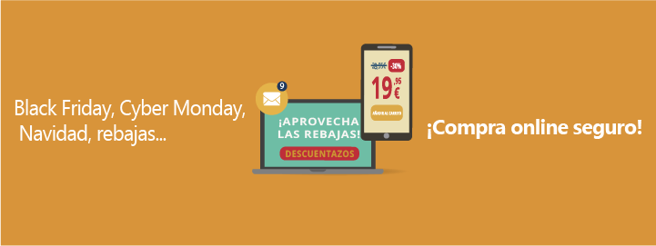 Black Friday, Cyber Monday, Navidad, rebajas… ¡Compra online seguro!