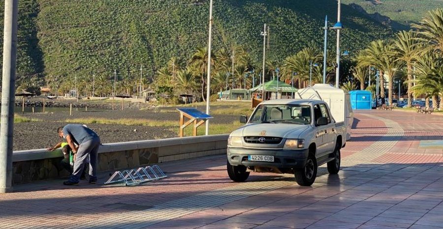 San Sebastián de La Gomera instala nuevos aparcabicis