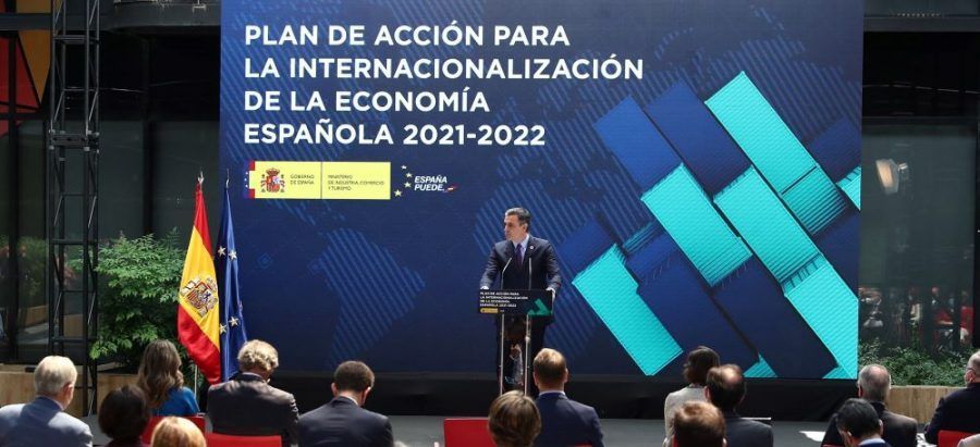 Sánchez presenta el Plan para la Internacionalización de la Economía, para dar «un nuevo y decidido impulso a nuestro sector exterior» como motor de la reactivación económica