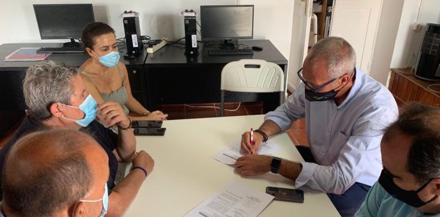 Transición Ecológica firma el acta de replanteo para las obras de mejora del sistema de saneamiento de Agulo por 650.484,98 euros