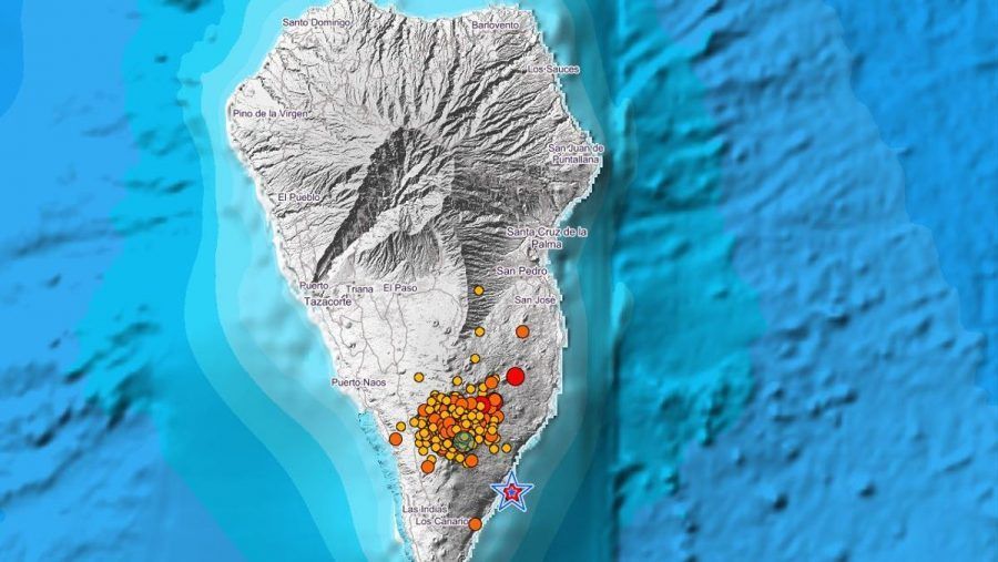 Registrado un terremoto de magnitud 4,8 en La Palma que se ha sentido también en varias islas